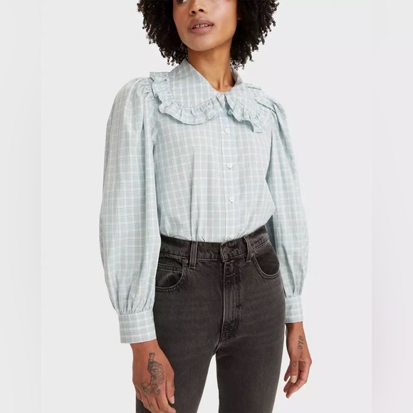 Levi’s EMILIE BUTTON-UP BLOUSE in Sz XS - Picture 2 of 8